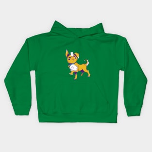 Fizz, The Disgruntled Fluffy Puppy Dog Kids Hoodie